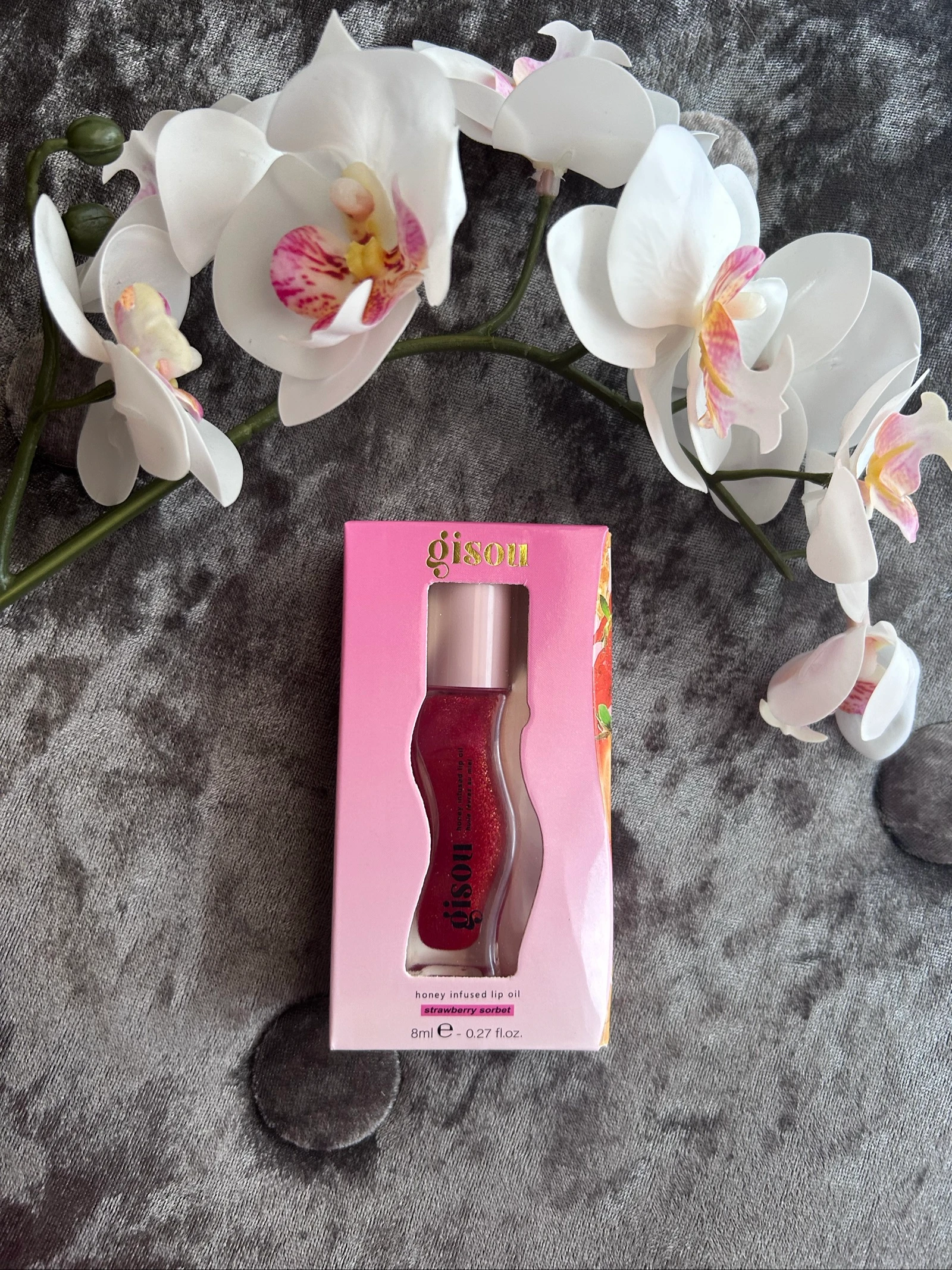 Gisou Honey Infused Lip Oil Strawberry Sorbet 
